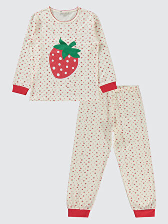 Civil Girls Kız Çocuk Pijama Takımı 10-13 Yaş  Ekru