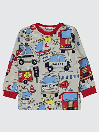 Civil Boys Erkek Çocuk Pijama Takımı 2-5 Yaş Kırmızı