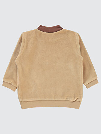 Civil Baby Erkek Bebek Sweatshirt 6-18 Ay Sütlü Kahve