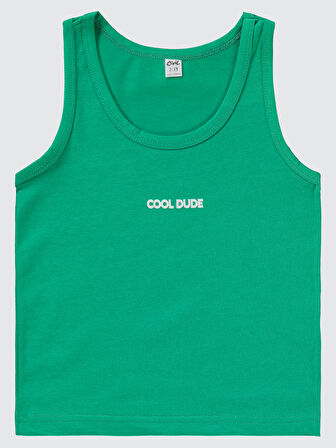 Civil Boys Erkek Çocuk 2'li Atlet Set 2-10 Yaş Yeşil