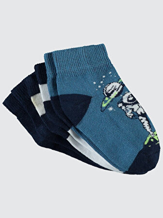 Civil Boys Erkek Çocuk 3'lü Patik Çorap 2-12 Yaş Beyaz