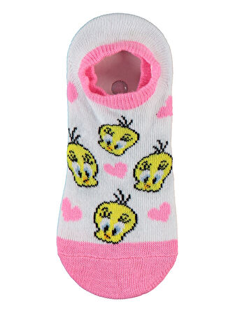 Tweety Kız Çocuk 2'li Babet Çorap 2-12 Yaş Pembe