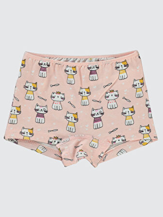 Civil Girls Kız Çocuk 2'li Boxer Set 2-10 Yaş Pembe