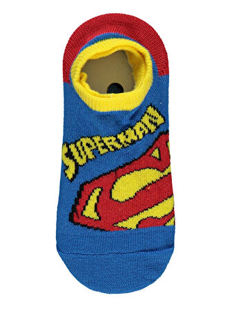 Superman Erkek Çocuk 2'li Babet Çorap 2-12 Yaş Standart