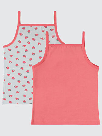Civil Girls Kız Çocuk 2'li Atlet Set 2-10 Yaş Pembe