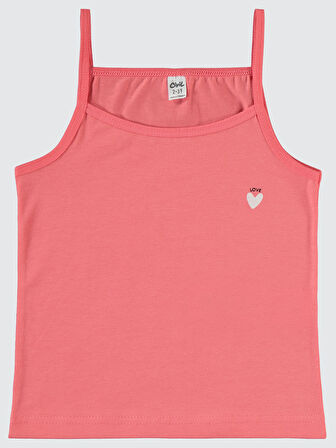 Civil Girls Kız Çocuk 2'li Atlet Set 2-10 Yaş Pembe