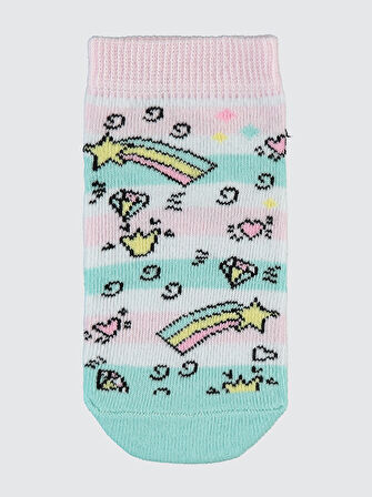 Civil Girls Kız Çocuk 3'lü Patik Çorap 2-12 Yaş Pembe