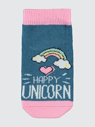 Civil Girls Kız Çocuk 3'lü Patik Çorap 2-12 Yaş Pembe