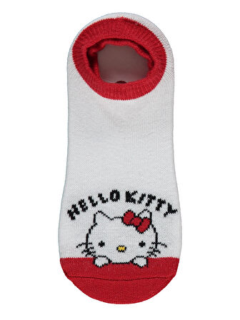 Hello Kitty Kız Çocuk 2'li Babet Çorap 2-12 Yaş Kımızı