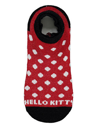 Hello Kitty Kız Çocuk 2'li Babet Çorap 2-12 Yaş Kımızı