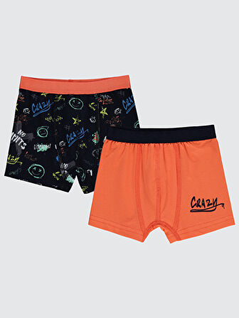 Civil Boys Erkek Çocuk 2'li Boxer Set 2-10 Yaş Standart