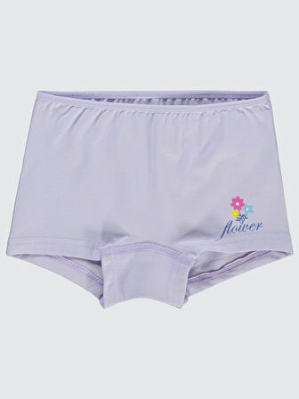 Civil Girls Kız Çocuk 2'li Boxer Set 2-10 Yaş Lila