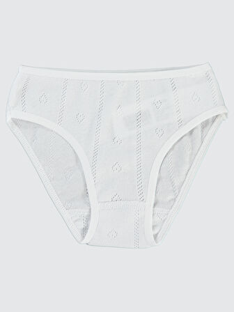 Civil Girls Kız Çocuk 2'li Külot Set 2-10 Yaş Beyaz-Lila