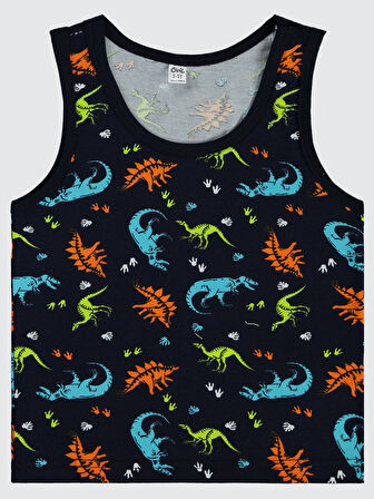 Civil Boys Erkek Çocuk 2'li Atlet Set 2-10 Yaş  Lacivert