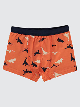 Civil Boys Erkek Çocuk 2'li Boxer Set 2-10 Yaş Turuncu