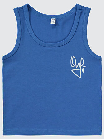 Civil Boys Erkek Çocuk 2'li Atlet Set 2-10 Yaş Mavi