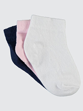 Civil Girls Kız Çocuk 3'lü Patik Çorap 2-12 Yaş Standart