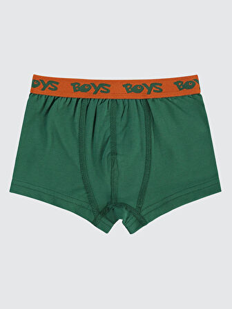 Civil Boys Erkek Çocuk 3'lü Boxer Set 2-10 Yaş Yeşil