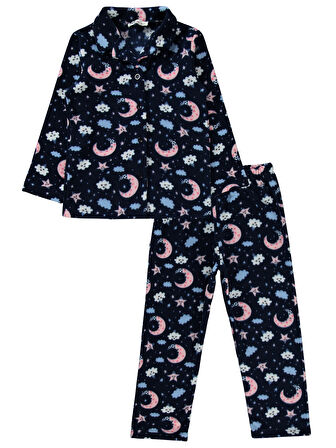 Civil Girls Kız Çocuk Pijama Takımı 6-9 Yaş Lacivert 