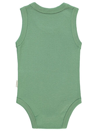 Civil Baby Erkek Bebek Çıtçıtlı Badi 1-36 Ay Haki