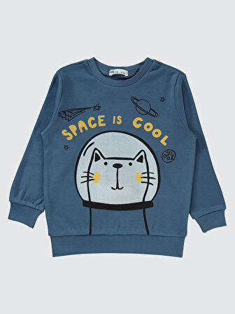 Civil Boys Erkek Çocuk Sweatshirt 2-5 Yaş İndigo