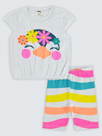 Civil Baby Kız Bebek Takım 6-18 Ay Beyaz