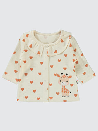 Civil Baby Kız Bebek Pijama Takımı 1-6 Ay FilDişi