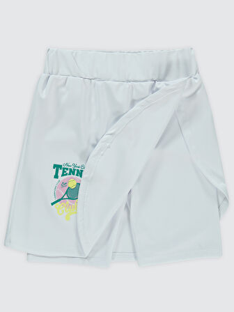 Civil Girls Kız Çocuk Şort 10-13 Yaş Beyaz