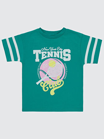 Civil Girls Kız Çocuk Tişört 2-5 Yaş Yeşil