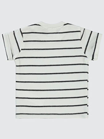 Civil Baby Erkek Bebek Tişört 6-18 Ay Ekru