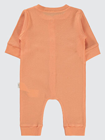 Civil Baby Bebek Patiksiz Tulum 1-6 Ay Somon