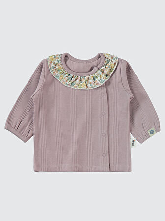 Civil Baby Kız Bebek Pijama Takımı 1-6 Ay Soft Lila