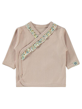 Civil Baby Çizgi Raporlu  Zıbın Takımları - Pudra0-1 Ay