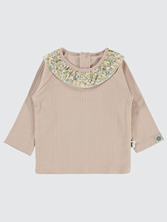 Civil Baby Kız Bebek Sweatshirt 6-18 Ay Pudra
