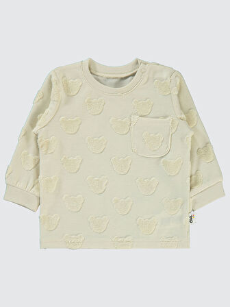 Civil Baby Erkek Bebek Sweatshirt 6-18 Ay Taş Rengi