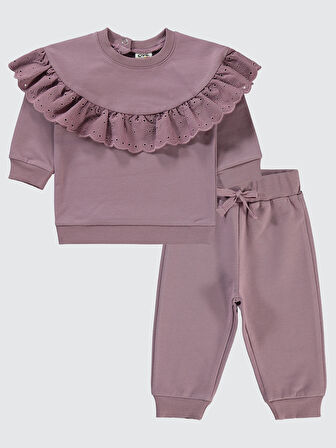 Civil Baby Kız Bebek Takım 6-18 Ay Leylak Lila