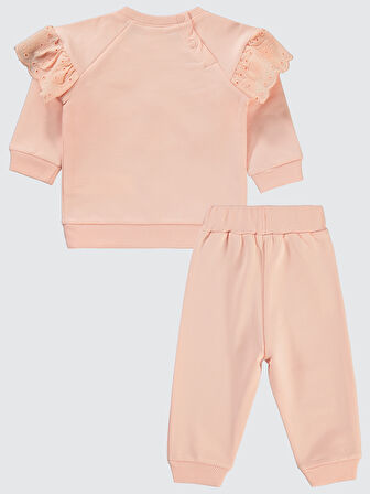 Civil Baby Kız Bebek Takım 6-18 Ay Pudra
