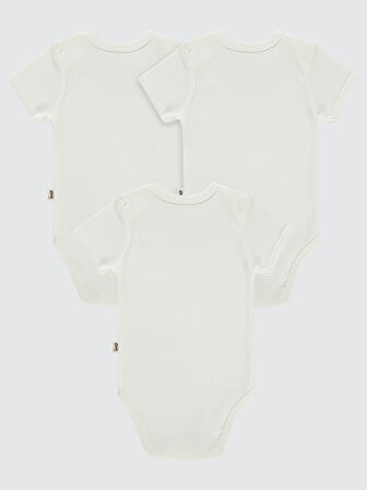 Civil Baby Bebek Çıtçıtlı Badi 0-1 Ay Beyaz