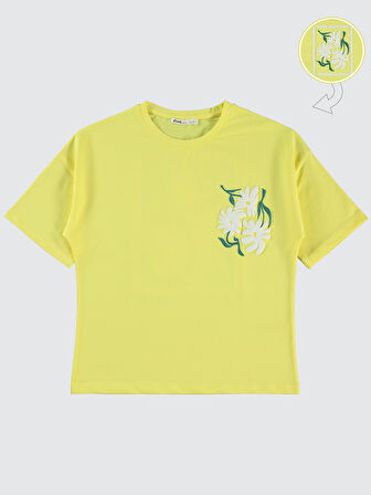 Civil Girls Kız Çocuk Tişört 10-13 Yaş Sarı