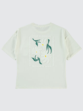 Civil Girls Kız Çocuk Tişört 10-13 Yaş Ekru