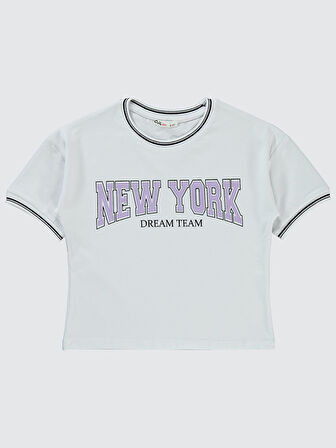 Civil Girls Kız Çocuk Tişört 10-13 Yaş Beyaz