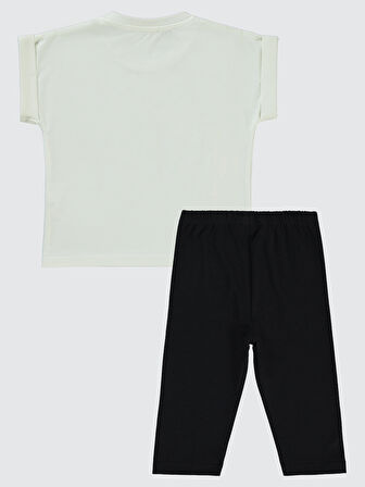 Civil Girls Kız Çocuk Takım 2-5 Yaş Ekru