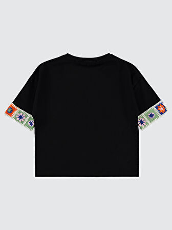 Civil Girls Kız Çocuk Tişört 10-13 Yaş Siyah