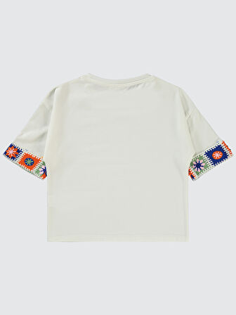 Civil Girls Kız Çocuk Tişört 10-13 Yaş Ekru