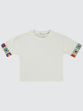 Civil Girls Kız Çocuk Tişört 10-13 Yaş Ekru