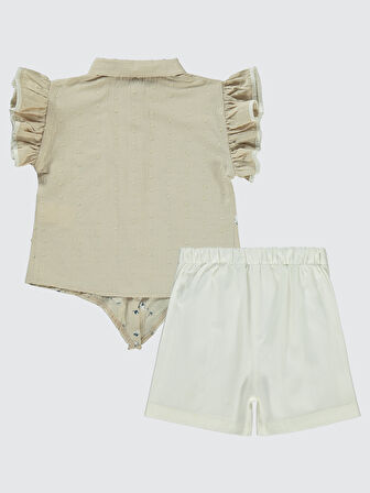 Civil Girls Kız Çocuk Takım 2-5 Yaş Bej