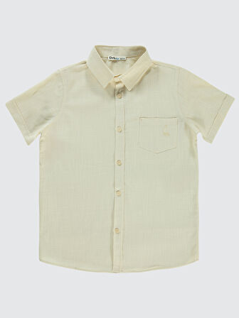 Civil Boys Erkek Çocuk Gömlek 10-13 Yaş Fil Dişi