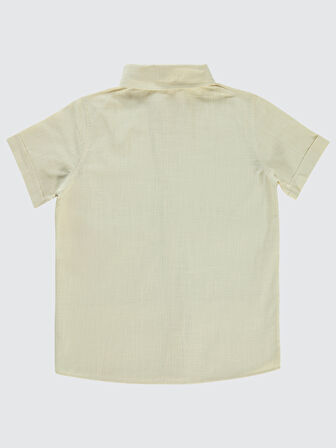 Civil Boys Erkek Çocuk Gömlek 10-13 Yaş Fil Dişi