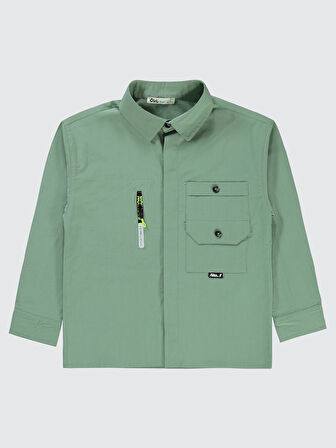 Civil Boys Erkek Çocuk Gömlek 10-13 Yaş Soft Haki