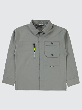 Civil Boys Erkek Çocuk Gömlek 10-13 Yaş Gri
